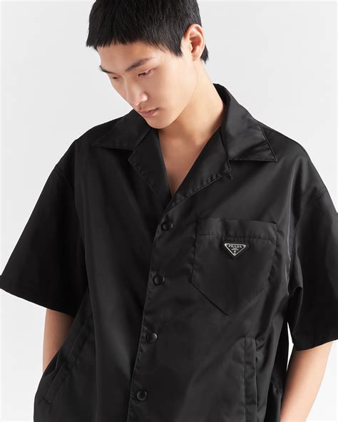 mens prada nylon shirt|Prada men's short sleeve shirts.